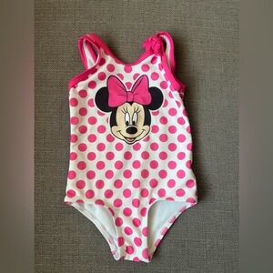 Minnie Mouse Swimsuit, Size 2T